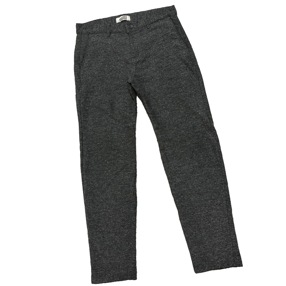Naked & Famous Straight Chino Nep Stretch Twill Charcoal Pants Mens 32x30.5